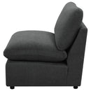Collins Modular Armless Chair Grey