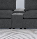 Collins Modular Power Armless Recliner Dark Grey