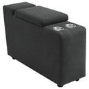 Collins Modular Power Armless Recliner Dark Grey