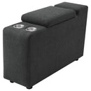 Collins Modular Power Armless Recliner Dark Grey
