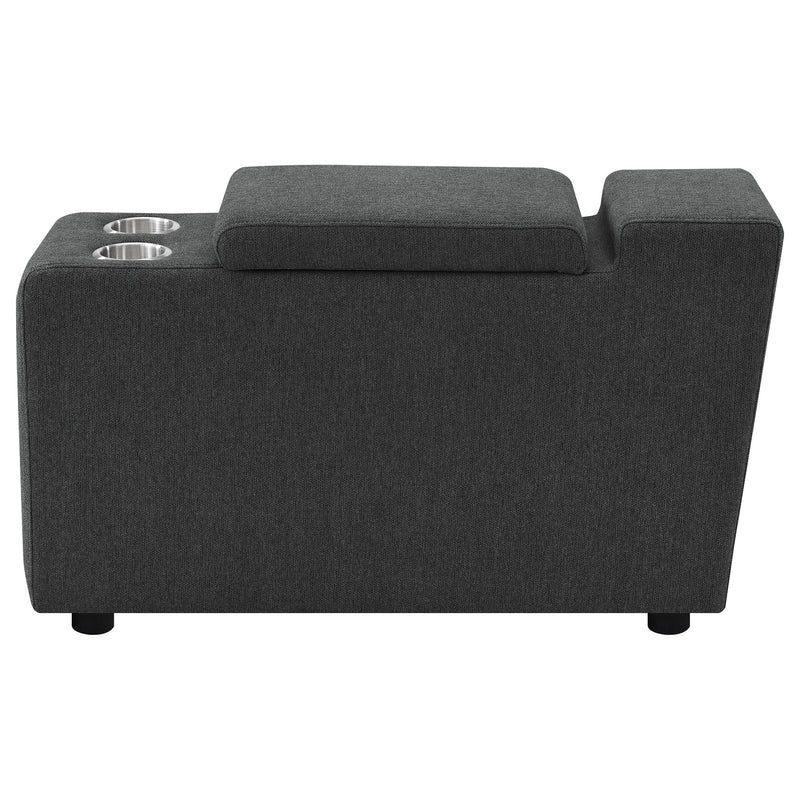 Collins Modular Power Armless Recliner Dark Grey