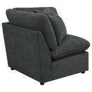 Collins Modular Power Armless Recliner Dark Grey