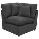 Collins Modular Power Armless Recliner Dark Grey