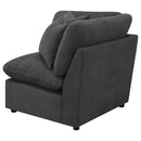 Collins Modular Power Armless Recliner Dark Grey