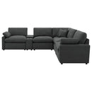 Collins  Modular Power Reclining Sectional Dark Grey
