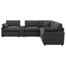 Collins  Modular Power Reclining Sectional Dark Grey