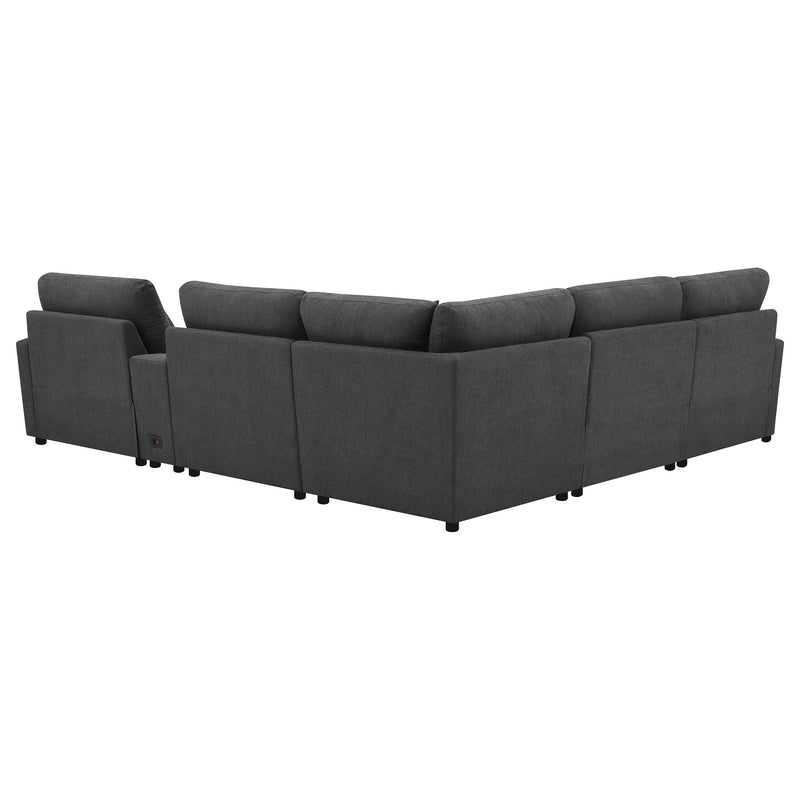 Collins  Modular Power Reclining Sectional Dark Grey