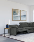 Collins Modular Power Armless Recliner Dark Grey