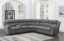 Bahrain  Modular Power Reclining Sectional Charcoal