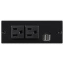 Bahrain  Modular Power Reclining Sectional Charcoal