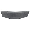 Bahrain  Modular Power Reclining Sectional Charcoal