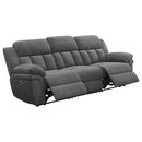 Bahrain Upholstered Motion Sofa Charcoal