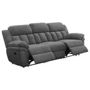 Bahrain Upholstered Motion Sofa Charcoal
