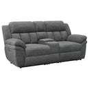 Bahrain Upholstered Motion Loveseat Charcoal