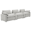 Collins  Power Reclining Home Theater Seating Dark Grey