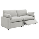 Collins Modular Power Loveseat Dark Grey