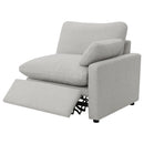 Collins Modular Power Loveseat Dark Grey