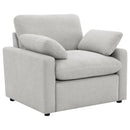 Collins Upholstered Power Recliner Chair Dark Grey