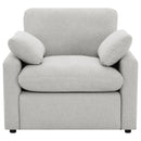 Collins Upholstered Power Recliner Chair Dark Grey