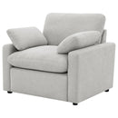 Collins Upholstered Power Recliner Chair Dark Grey