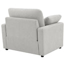 Collins Upholstered Power Recliner Chair Dark Grey