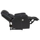Sycamore Upholstered Power Recliner Chair Dark Grey