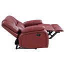 Camila Upholstered Motion Reclining Loveseat Black