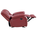 Camila Upholstered Glider Recliner Chair Black
