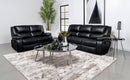 Camila  Upholstered Motion Reclining Sofa Set Black