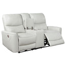 Greenfield  Power Reclining Sofa Set Dove Grey