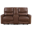 Greenfield Upholstered Power Reclining Loveseat Dove Grey
