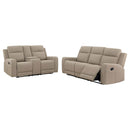 Brentwood  Upholstered Reclining Sofa Set Charcoal
