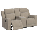 Brentwood  Upholstered Reclining Sofa Set Charcoal