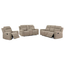 Brentwood  Upholstered Reclining Sofa Set Charcoal