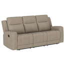Brentwood  Upholstered Reclining Sofa Set Charcoal
