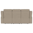 Brentwood Upholstered Motion Reclining Sofa Dark Charcoal