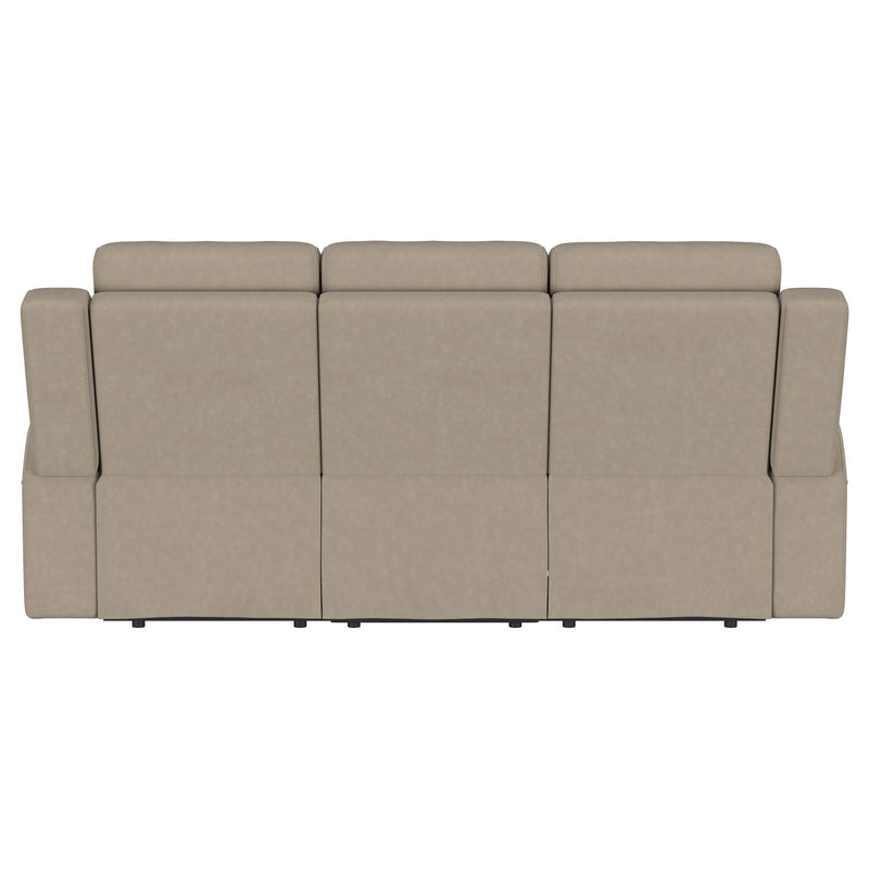Brentwood Upholstered Motion Reclining Sofa Dark Charcoal