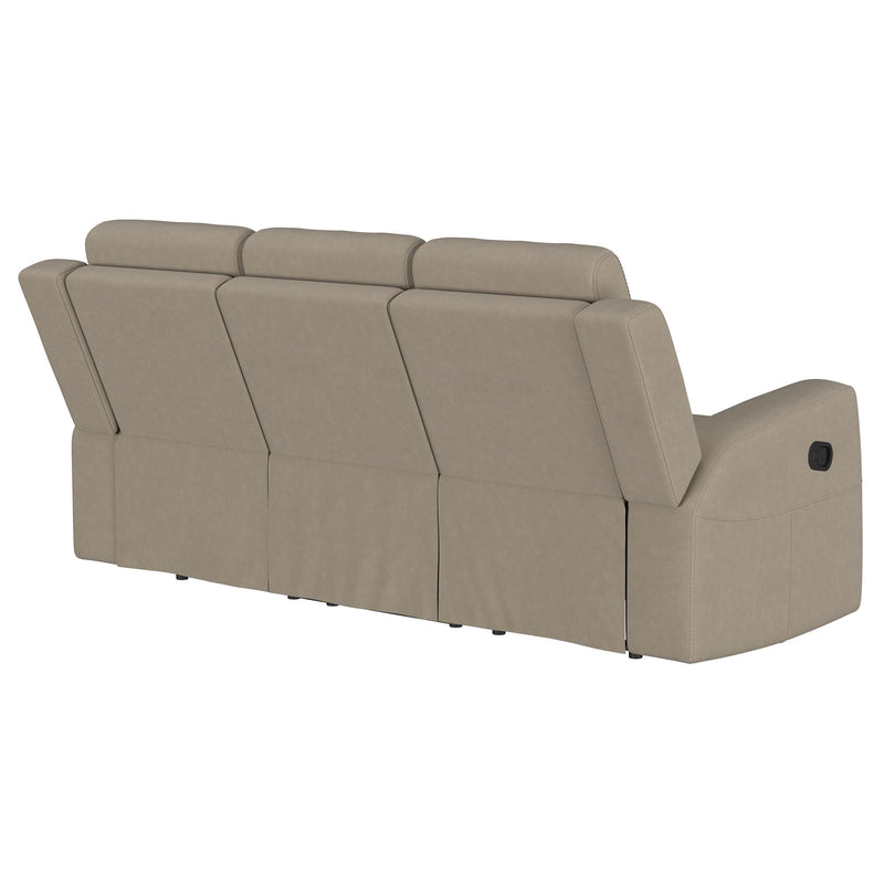 Brentwood Upholstered Motion Reclining Sofa Dark Charcoal
