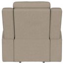 Brentwood Upholstered Recliner Chair Dark Charcoal