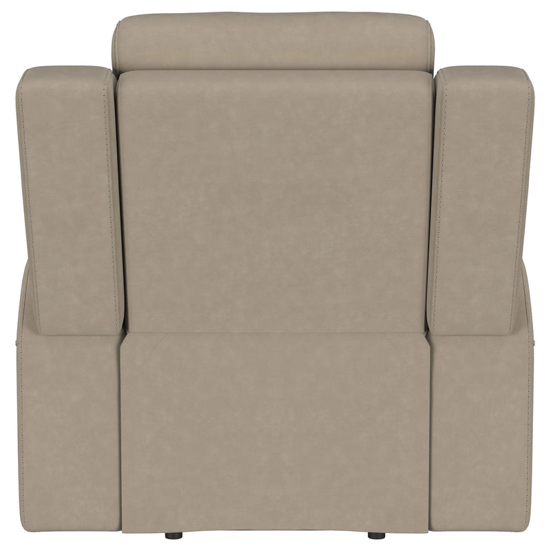 Brentwood Upholstered Recliner Chair Dark Charcoal