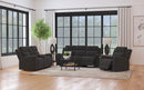 Brentwood  Upholstered Reclining Sofa Set Charcoal