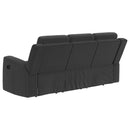 Brentwood  Upholstered Reclining Sofa Set Charcoal