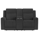 Brentwood Upholstered Motion Reclining Loveseat Taupe