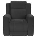 Brentwood Upholstered Recliner Chair Dark Charcoal