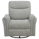 Adler Upholstered Power Swivel Glider Recliner