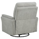 Adler Upholstered Power Swivel Glider Recliner