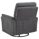 Adler Upholstered Power Swivel Glider Recliner