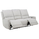 Sylmar Chenille Power Reclining Sofa Set Dove Grey