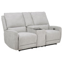 Sylmar Chenille Power Reclining Sofa Set Dove Grey