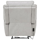 Sylmar Chenille Upholstered Power Recliner Dove Grey